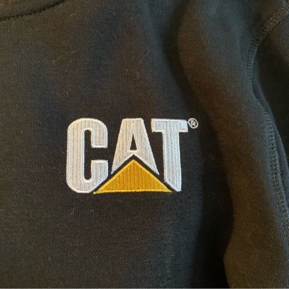 CATERPILLAR. NWT. CAT Construction Youth Hooded Black Sweatshirt Hoodie … - Picture 4 of 9